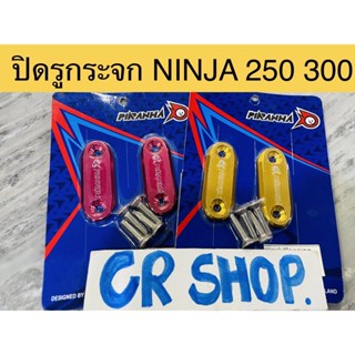 ปิดรูกระจก NINJA 250 300 ตรงรุ่น เกรดดี