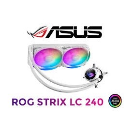 CPU LIQUID COOLER (ระบบระบายความร้อนด้วยน้ำ) ASUS ROG STRIX LC II 240 ARGB white EDITION