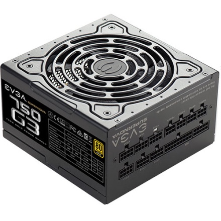 พาวเวอร์ซัพพลาย EVGA SuperNOVA 750 G3, 750W 80 Plus Gold, ATX, 100-240VAC, ฟูลโมดูลาร์
