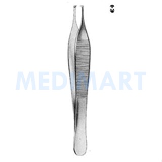 EM-E12-0320 ปากคีบ คีมคีบ (มีเคี้ยว) Adson Tissue Forceps 1x2T 12cm.