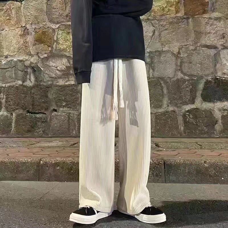 MNO.9 Pants T730 กางเกงขายาวลูกฟูกชาย ผ้าร่องเล็ก ผ้ายืด สไตล์เกาหลี