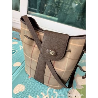 Burberry bucket and cross body used bag like new