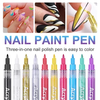🇹🇭[แยกสี] ปากกาเพ้นท์เล็บ ปากกาแต่งเล็บ Nail Art Graffiti Pen Nail Art Drawing Pen