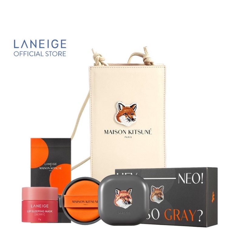 LANEIGE NEO Cushion Matte Maison Kitsune Limited Collection - Cross Bag สี 23N