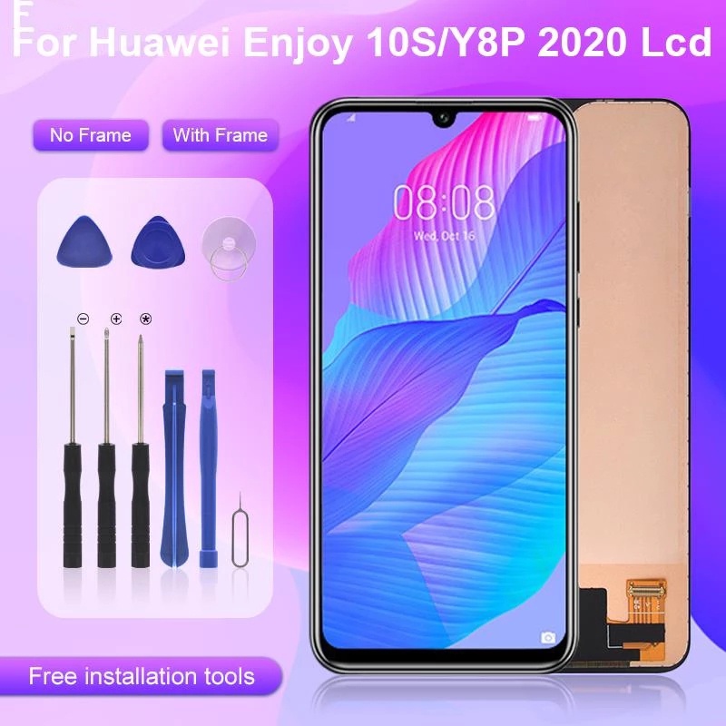LCD สําหรับ Huawei Y8P 2020 AQM-LX1 Touch Screen Digitizer Assembly เพลิดเพลินไปกับ 10S จอแสดงผลพร้อ