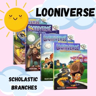 หนังสือชุด looniverse (ชุด 4 เล่ม) ***งานเกรด C*** ระดับ Branches ของ Scholastic Chapter book หัดอ่านภาษาอังกฤษ