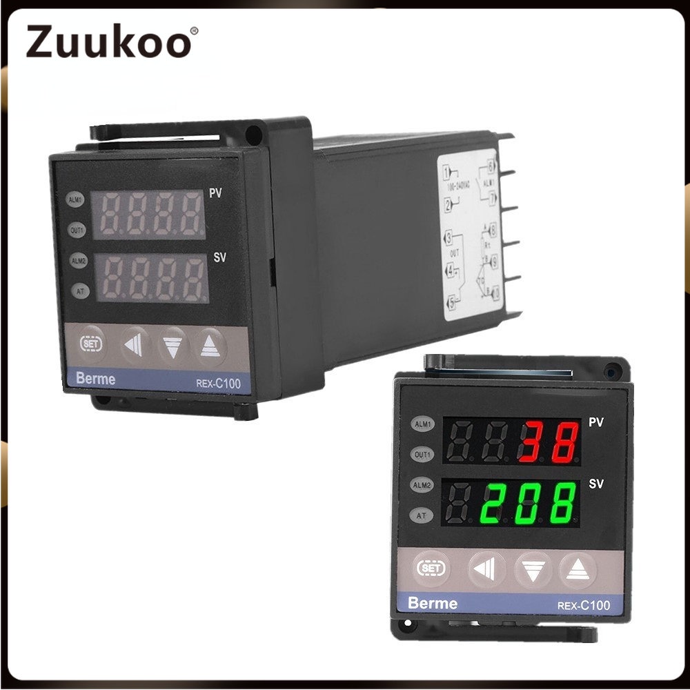 Rex-c100 Digital LCD PID Temperature Controller Set SSR K Type Thermocouple