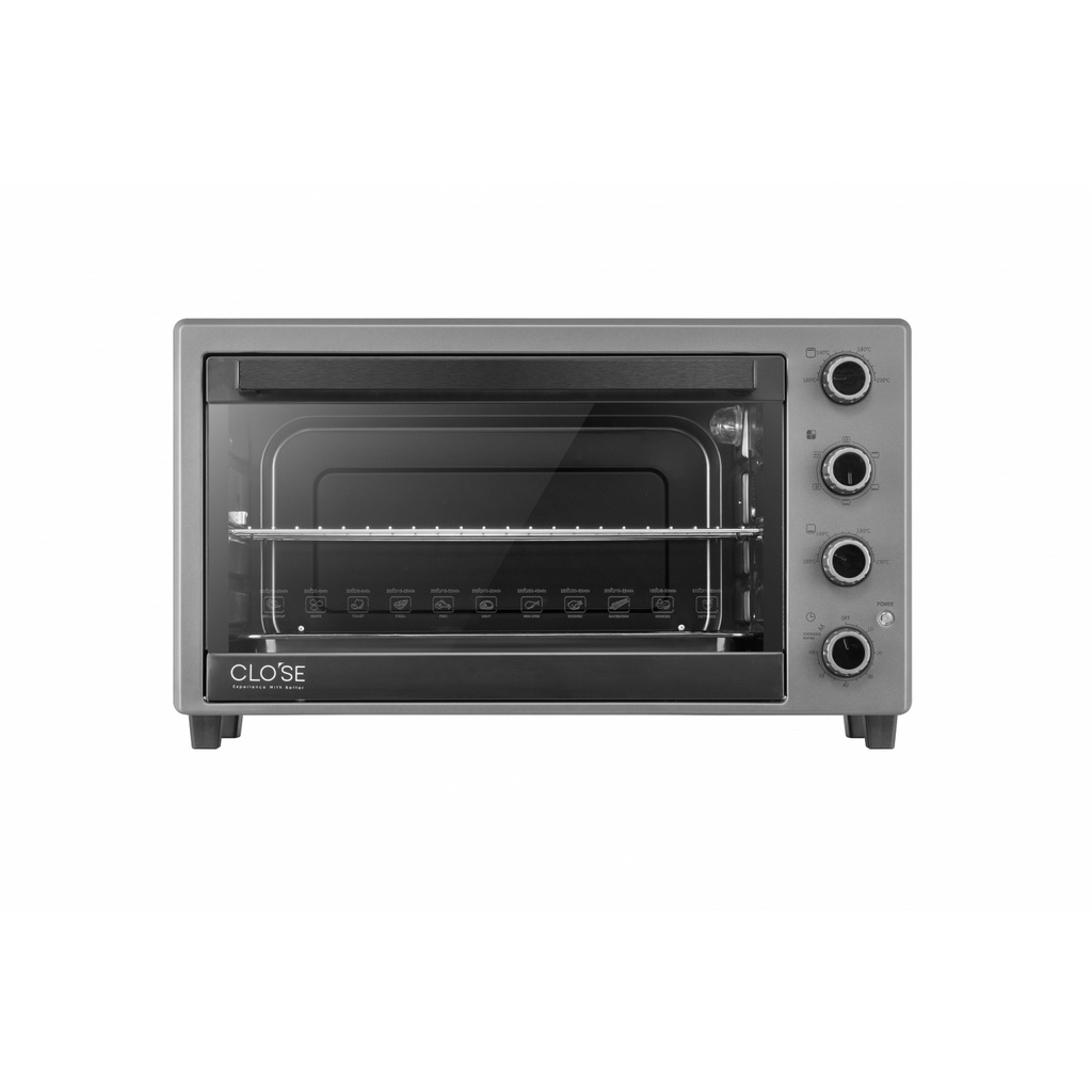 GlobalHouse Close เตาอบไฟฟ้า ความจุ 60 ลิตร  2100w. รุ่น JK60A  สีเทา สินค้าของแท้คุณภาพดี