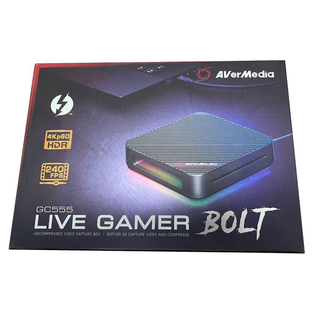 AVerMedia GC555 Live Gamer BOLT - Thunderbolt 3, 4K HDR Video Capture Box