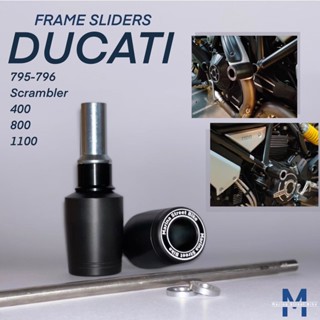 กันล้มข้าง Frame Sliders scrambler 400 แบร์นMarina Street (65) สีดำ