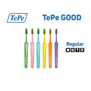 TePe GOOD Regular Soft แปรงสีฟันรักษ์โลก ผลิตจากอ้อย ขนแปรงนุ่ม เทเป้ กู๊ด เรกูล่าร์