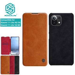 NILLKIN เคสโทรศัพท์หนัง PU ฝาพับ กันกระแทก สําหรับ Xiaomi 11T Pro 11T Xiaomi 11 Lite 4G 5G NE Qin