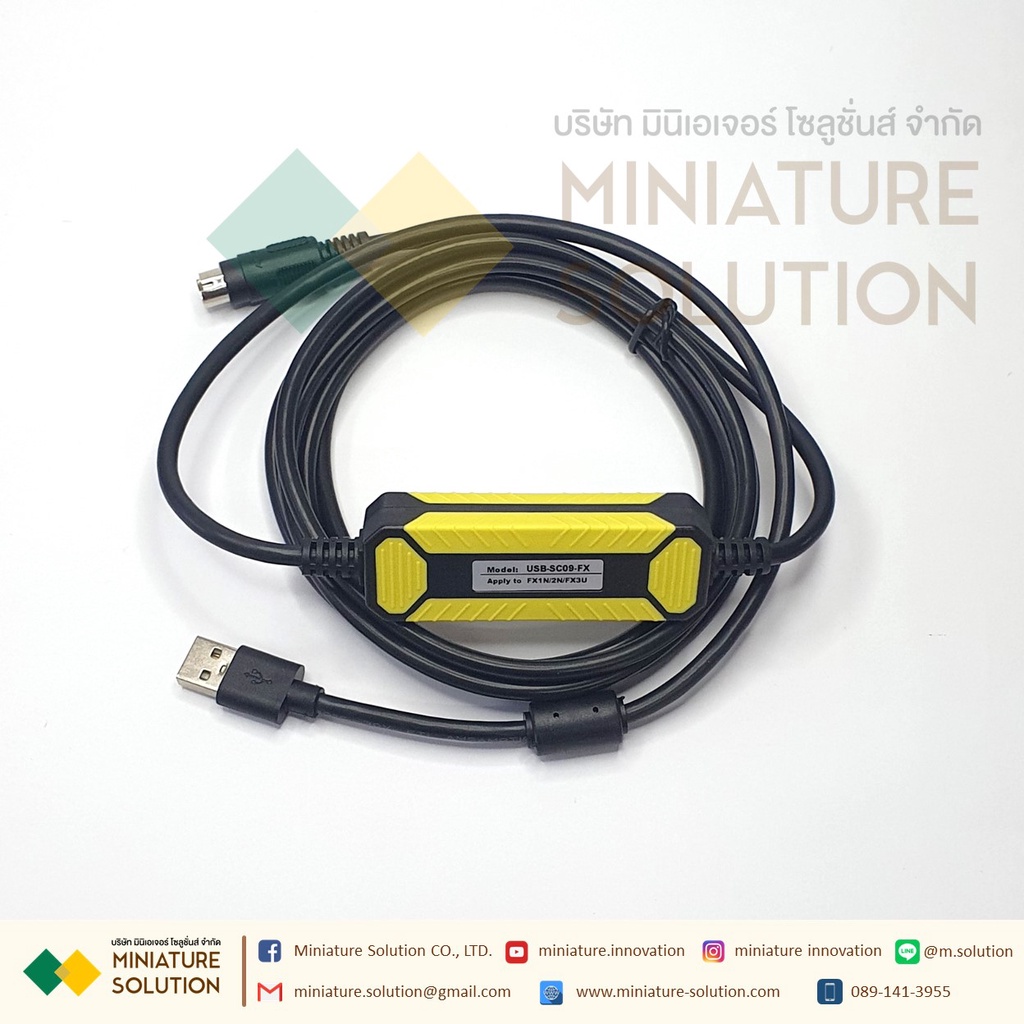 สายดาวโหลด PLC FX Mitsubishi FX1S/1N/1S/2N/FX3U/A1CPU/A2CPU สาย link PLC ใช้กับรุ่น FX และ A series 