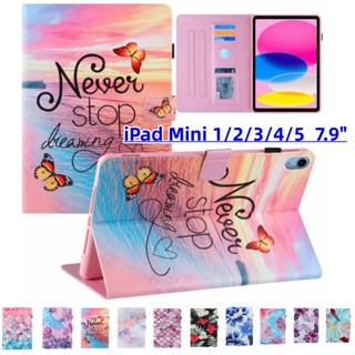 For iPad Mini 1 2 3 4 5 7.9-inch Mini 4 5 2019 Mini 1 2 3 Mini 4 Mini 5 Multi-Function Tablet Cover PU Leather Case Stand Wallet