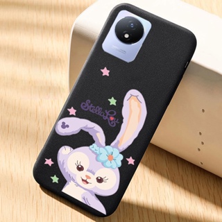 เคสโทรศัพท์มือถือ ซิลิโคนนิ่ม TPU ขอบสี่เหลี่ยม ลาย Stellalou น่ารัก สําหรับ VIVO Y02