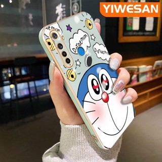 เคสซิลิโคนนิ่ม กันกระแทก ป้องกันกล้อง ลายการ์ตูนโดราเอมอนน่ารัก สําหรับ Realme 5 5i 5s 6i 5 Pro