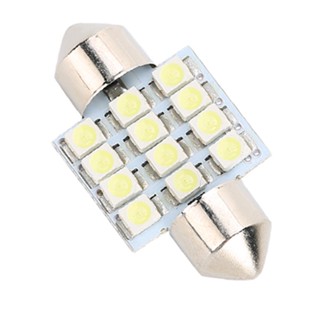 [Recommend] หลอดไฟ Led สีขาว 31 มม. Festoon 12 Smd สําหรับติดตกแต่งภายในรถยนต์ De3175