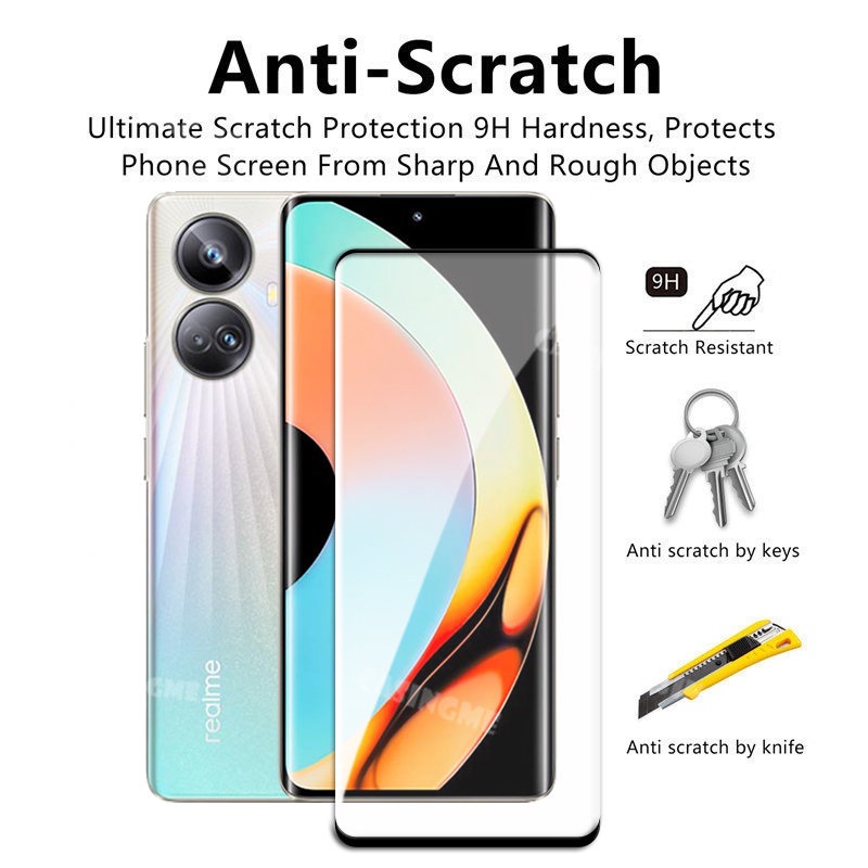 2 in 1 ฟิล์มกระจกนิรภัยกันรอยหน้าจอ 2022 Realme 10 Pro 10Pro+ 10 Pro 10Pro 10Pro + Plus 4G 5G 2022 Realme10Pro+ 4G 5G - รูปที่ 2