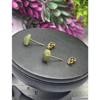 Natural Heart Nephrite Jade earring Green Jade AAA Quality jade jewelry High Quality Jade Earrings.