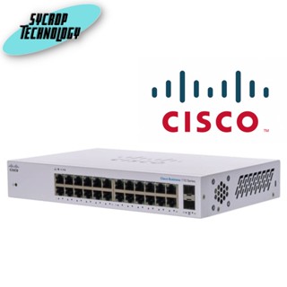 CBS110-24T-EU สวิตช์ CBS110 Unmanaged 24-port GE, 2x1G SFP Shared ประกันศูนย์ เช็คสินค้าก่อนสั่งซื้อ