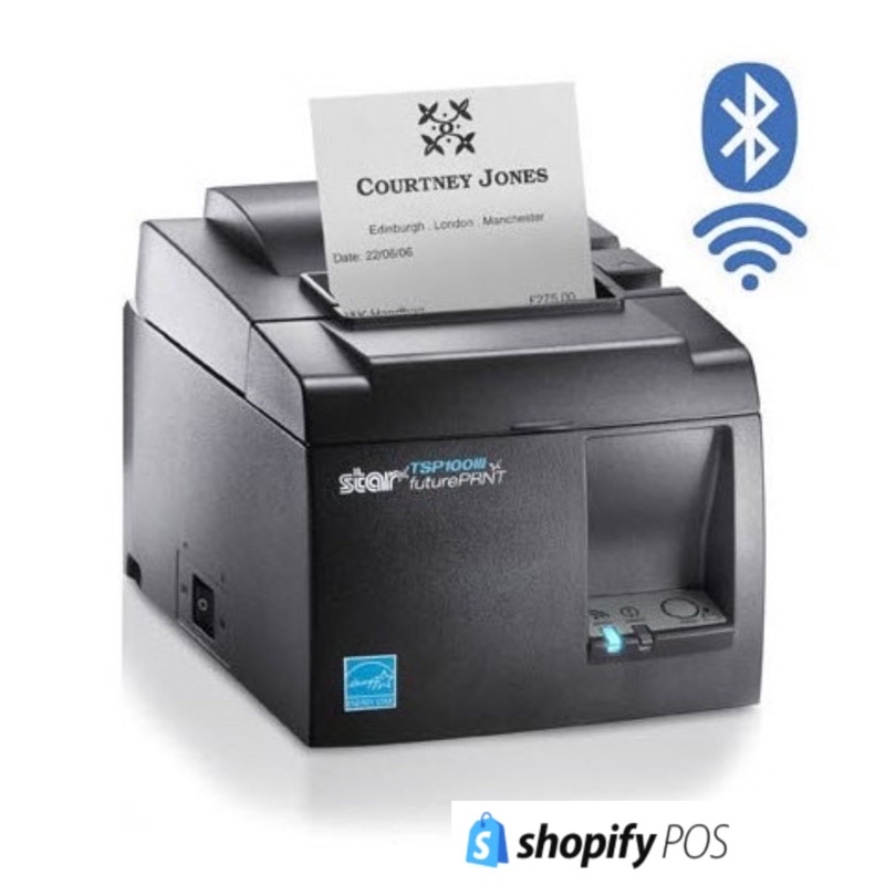 Star Micronics TSP100IIIBi (TSP143IIIBi) Bluetooth Thermal Printer - ใช้กับ Shopify, Square, Loyvers
