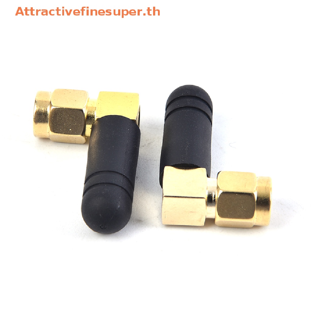 ASTH 2PCS ยาง 3dBi 2.4ghz เสาอากาศ WIFI SMA ชายเราเตอร์เสาอากาศบลูทูธร้อน