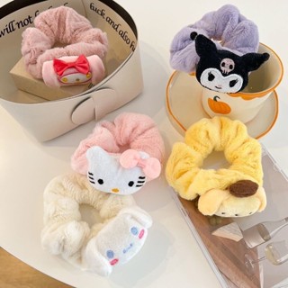 FS ยางรัดผมยืดหยุ่น W57 ยางรัดผมตุ๊กตา Sanrio ผ้ากำมะหยี่ขนนุ่มๆ สไตล์เกาหลี พร้อมส่งจากไทย