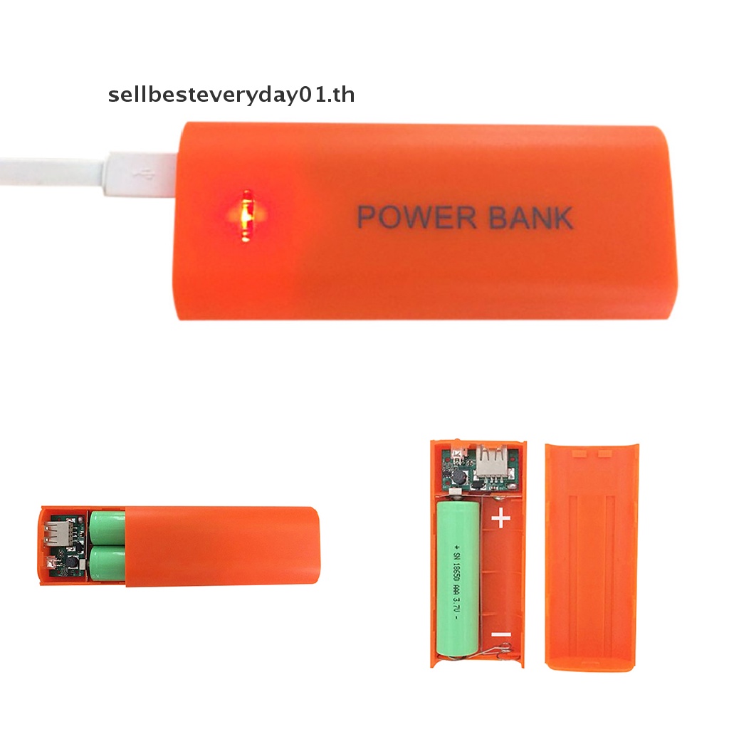 & อุปกรณ์เสริมมอเตอร์ & กล่องชาร์จ USB 5V 5600mAh 2X 18650 DIY สําหรับชาร์จ