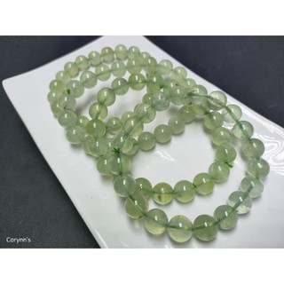 สร้อยข้อมือคริสตัลหินองุ่นพรีไฮไนท์ธรรมชาติ