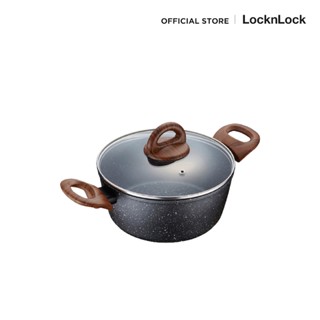 LocknLock หม้อสองหูพร้อมฝาปิด Baum Series ขนาด 20 cm. รุ่น LBU1202