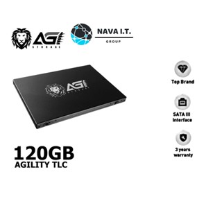 COINSคืน15%⚡FB9JMZV6⚡ AGI SSD SATA (เอสเอสดี) 120GB AGILITY TLC รับประกันศูนย์ 3 ปี