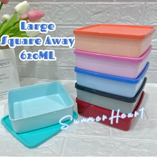 Tupperware ทัปเปอร์แวร์ ทรงสี่เหลี่ยม ขนาดใหญ่ 620 มล. (1 ชิ้น/2 ชิ้น)