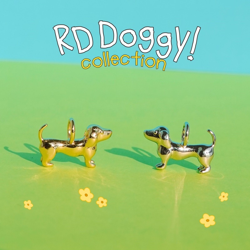 RINDA - RD Doggy dachshund charm 🌭 (gold/silver)(เฉพาะจี้ชาร์ม)
