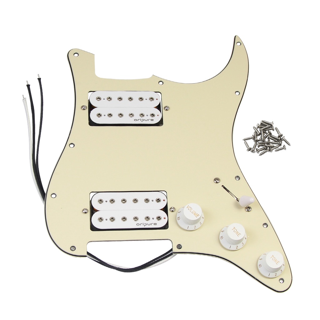 OriPure Alnico 5 Load Prewired Guitar Pickguard HH ST 24-Pin Super 5 Way Switch
