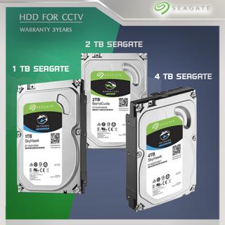 ฮาร์ดดิส 1TB / 2TB / 4TB seagate รับประกัน 3 ปี HDD ที่เก็บข้อมูล สำหรับเครื่องคอม หรือ CCTV กล้องวง