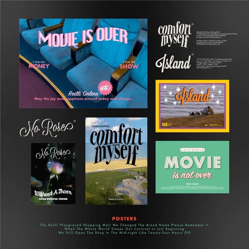 Movie is over Poster Set