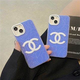 &lt;iPhone Case&gt; เคสโทรศัพท์มือถือ เคลือบสองชั้น ลายชาแนล สําหรับ iPhone 14 Pro max 13Pro 12 11