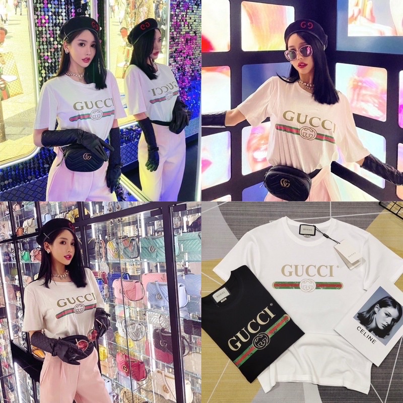 HMWE_SHOP เสื้อยีดแขนสั้น คอกลม งานคอป้าย สกรีนหน้าลายใส่แลัวดูดีดูแพง ใส่ไดัทั้งชาย-หญิงล้วน