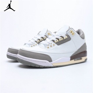 ของแท้ 100% N_ike Air Jordan 3 Retro OG AJ3 รองเท้าบาสเก็ตบอล สําหรับผู้ชาย และผู้หญิง