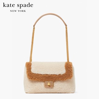 KATE SPADE NEW YORK EVELYN FAUX SHEARLING MEDIUM CONVERTIBLE SHOULDER BAG K9014 กระเป๋าสะพายข้าง