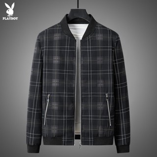 PLAYBOY Thin Coat Mens Casual Jacket Trench Coat