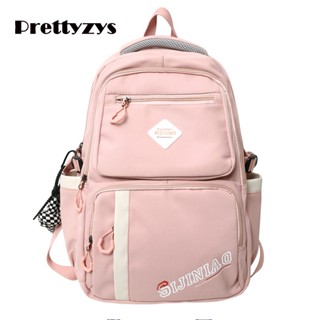 School Backpack Prettyzys 2023 Korean Large capacity 14 inch For Teenage Girl