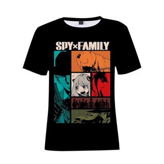 2022 Spy X Family Tshirt Anya Smug Bond Forger Yor And Loid T-shirt Anime Graphic Printing 100% Cotton Tee-shirt Short S