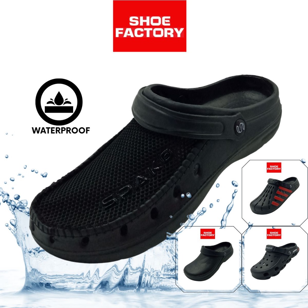 Spako ผู้ชายหนา Mules รองเท้าแตะ Clogs สําหรับผู้ชายขนาด 40-45 รองเท้าแตะ Lelaki จากโรงงานรองเท้า