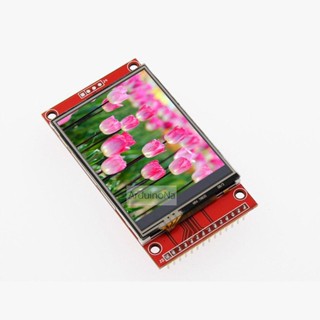 จอ ILI9341 แบบสัมผัส ขนาด 2.4 นิ้ว 240*320 2.4 inch SPI LCD module 240*320 TFT module ILI9341 takes up at least 9 IO