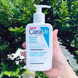 Cerave Blemish Control Cleanser 236ml.(แพ็คเกจยุโรป)ช่วยให้ผิวสะอาด นุ่ม ลดสิว