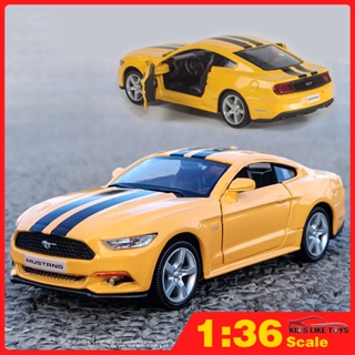 Klt โมเดลรถยนต์ Ford Mustang Diecast 1:36 ของเล่นสําหรับเด็ก