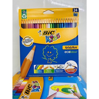 BIC_Kidsดินสอสีไม้จากประเทศฝรั่งเศษ24สีEvolution