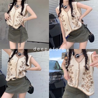 เสื้อไหมพรมแขนกุด (B727) deepstore