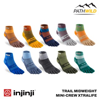 ถุงเท้าแยกนิ้ว INJINJI TRAIL MIDWEIGHT MINI-CREW XTRALIFE เหมาะกับการวิ่ง การออกกำลังกาย หรือใส่ในชีวิตประจำวันก็ได้